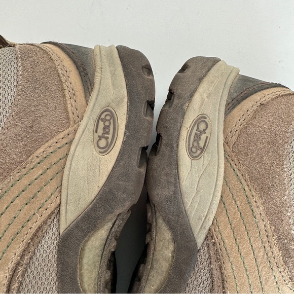 Chaco Womens Brown Leather Green Detail Azula Mesh Casual Hiking Shoe Size 7 - Picture 7 of 11